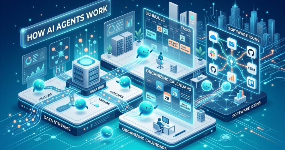 AI agents working in workspace